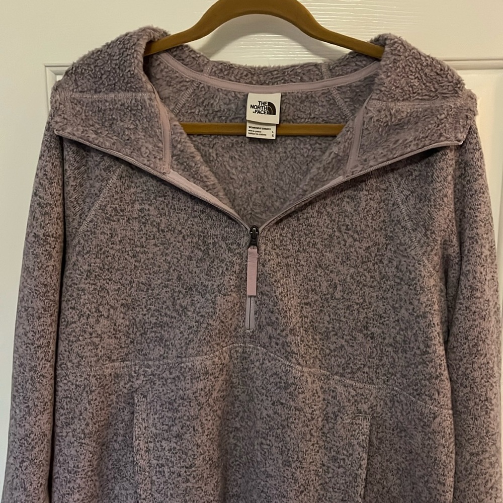 Brand new size large purple North Face quarter zip.